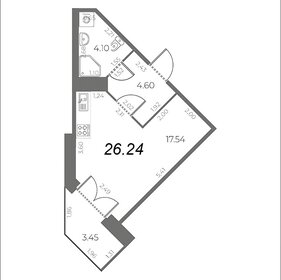 30,1 м², квартира-студия 6 988 800 ₽ - изображение 55