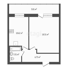 Квартира 42,8 м², 1-комнатная - изображение 4