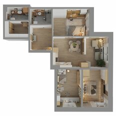 Квартира 87,7 м², 4-комнатная - изображение 2