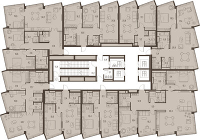 56,7 м², 2-комнатная квартира 55 863 392 ₽ - изображение 29