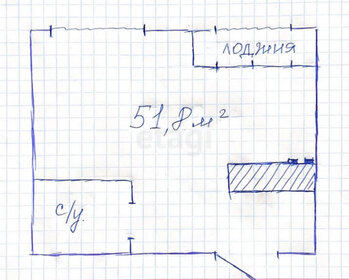 Квартира 51,8 м², 1-комнатная - изображение 1