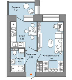 32 м², 1-комнатная квартира 4 515 948 ₽ - изображение 29