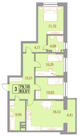 115 м², 5-комнатная квартира 11 500 000 ₽ - изображение 138
