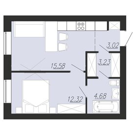 Квартира 39,6 м², 1-комнатная - изображение 1