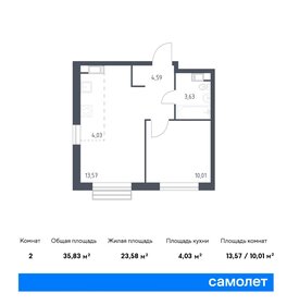 Квартира 35,8 м², 1-комнатная - изображение 1