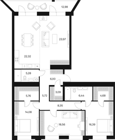 151,5 м², 4-комнатная квартира 80 534 488 ₽ - изображение 14