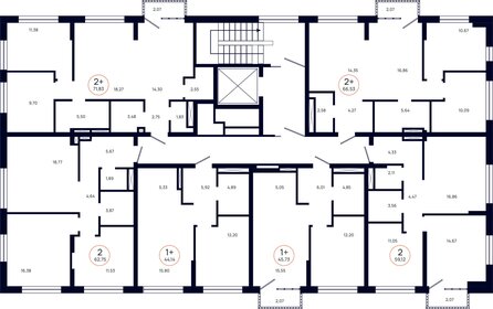 62,8 м², 3-комнатная квартира 6 950 000 ₽ - изображение 7