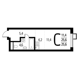 25,4 м², квартира-студия 7 086 600 ₽ - изображение 72