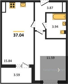 37 м², 1-комнатная квартира 3 555 840 ₽ - изображение 8