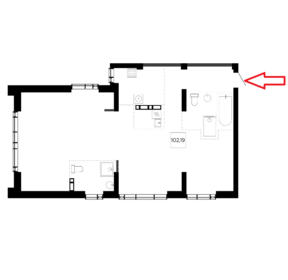Квартира 102,2 м², 3-комнатная - изображение 1
