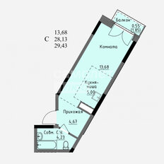 Квартира 28,2 м², студия - изображение 2