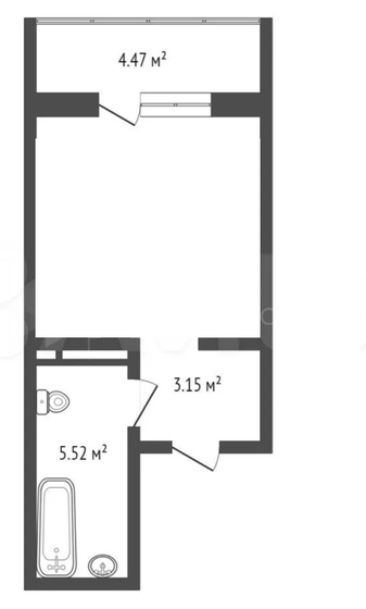 26 м², квартира-студия 3 990 000 ₽ - изображение 1