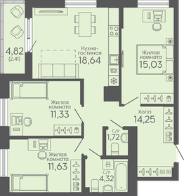 79,4 м², 3-комнатная квартира 7 710 000 ₽ - изображение 9
