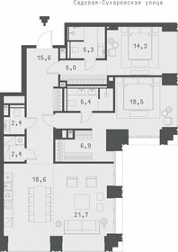 92,5 м², 2-комнатная квартира 149 319 328 ₽ - изображение 26