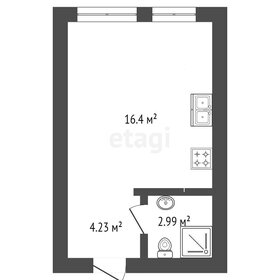 Квартира 24 м², студия - изображение 3