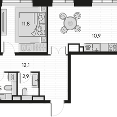 Квартира 92,6 м², 4-комнатная - изображение 2