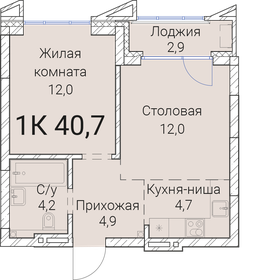 34,9 м², 1-комнатная квартира 4 999 000 ₽ - изображение 155