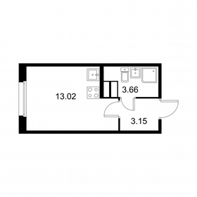 19,8 м², квартира-студия 3 490 080 ₽ - изображение 86