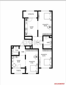 Квартира 115 м², 3-комнатная - изображение 1