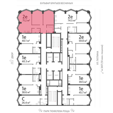 Квартира 71,2 м², 2-комнатная - изображение 2