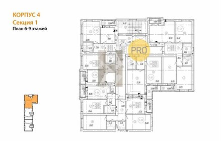 34,2 м², 1-комнатная квартира 3 230 000 ₽ - изображение 50