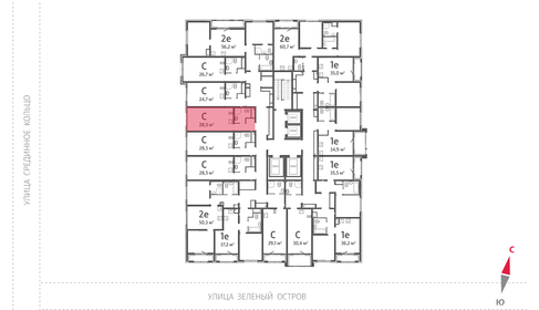 Квартира 28,5 м², студия - изображение 3