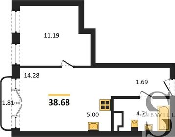 34,2 м², 1-комнатная квартира 3 300 000 ₽ - изображение 94