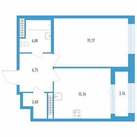 49,8 м², 1-комнатная квартира 14 800 000 ₽ - изображение 90