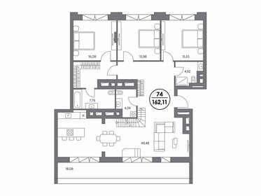 261,4 м², 6-комнатные апартаменты 370 000 000 ₽ - изображение 85