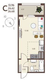 26,7 м², квартира-студия 2 908 120 ₽ - изображение 67