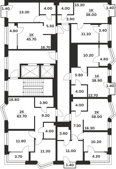 67,6 м², 2-комнатная квартира 10 596 300 ₽ - изображение 51