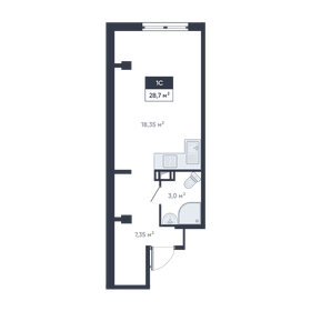 27,2 м², квартира-студия 4 200 000 ₽ - изображение 48