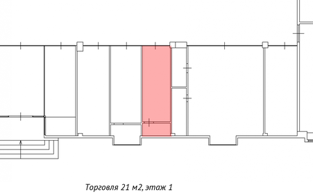 21 м², торговое помещение - изображение 4