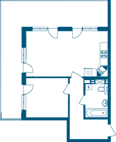 47,6 м², 1-комнатная квартира 21 134 400 ₽ - изображение 43