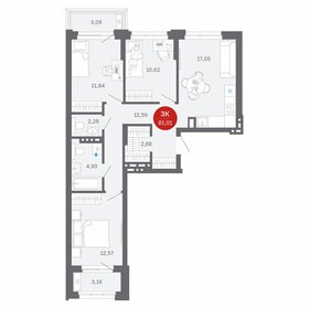 Квартира 81 м², 3-комнатная - изображение 1