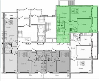 Квартира 63,7 м², 2-комнатная - изображение 2