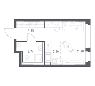Квартира 22,9 м², студия - изображение 1