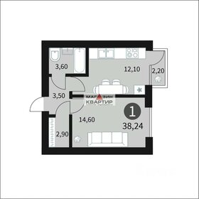 Квартира 38 м², 1-комнатная - изображение 1