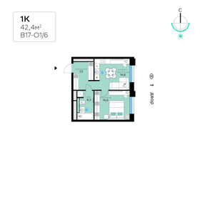 44 м², 2-комнатная квартира 11 400 000 ₽ - изображение 62