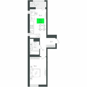 47,2 м², 1-комнатная квартира 6 494 360 ₽ - изображение 11