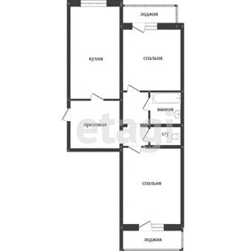 Квартира 56 м², 2-комнатная - изображение 1