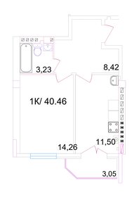 35,4 м², 1-комнатная квартира 2 300 000 ₽ - изображение 60