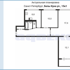 Квартира 58,8 м², 3-комнатная - изображение 1