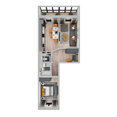 Квартира 56,8 м², 2-комнатная - изображение 2