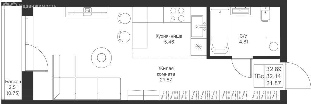Варианты планировок ЖК «Мой Ритм» - планировка 10