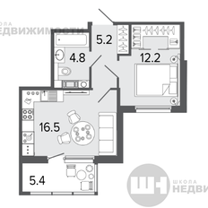 Квартира 40,3 м², 1-комнатная - изображение 3