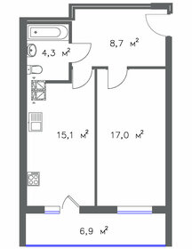 Квартира 48,6 м², 1-комнатная - изображение 1