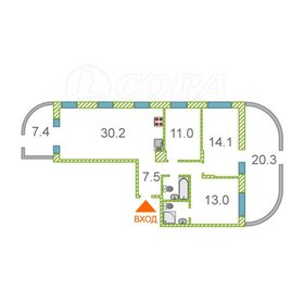 Квартира 83 м², 3-комнатная - изображение 1