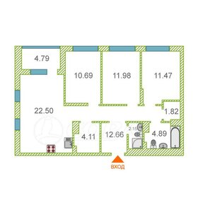 Квартира 82 м², 3-комнатная - изображение 1