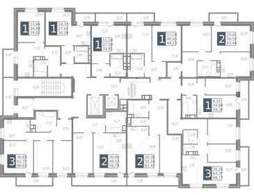 62,4 м², 2-комнатная квартира 5 599 000 ₽ - изображение 19